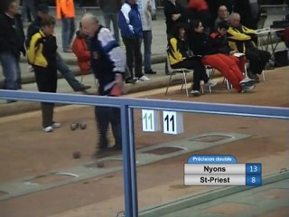 Tir de précision en double, J10 CS EF Nyons contre Saint-Priest