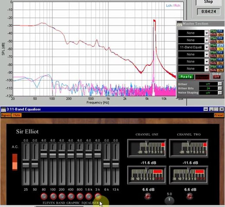 Sir Elliot 11 Band Equaliser II Frequency Response