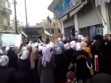 فري برس   حي برزة الدمشقي مظاهرة طلابية 7 2 2012