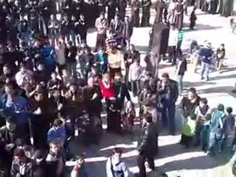 فري برس ادلب الغدفة مظاهرة نصرة لأهلنا في حمص7 2 2012