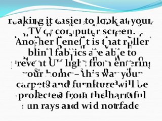 Keep Out the Heat with Roller Screen Blinds