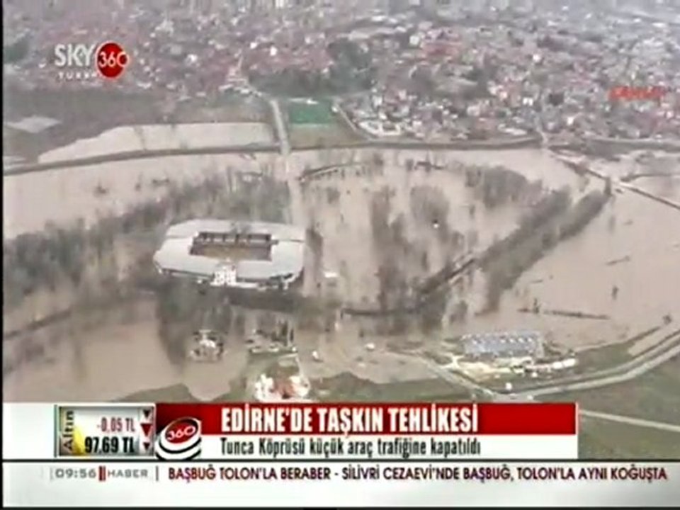 Edirne'de Taşkın Tehlikesi