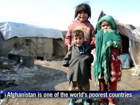 Displaced Afghan children face bitter winter