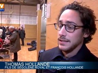 François Hollande soutenu par son ex-femme Ségolène Royal et leur fils