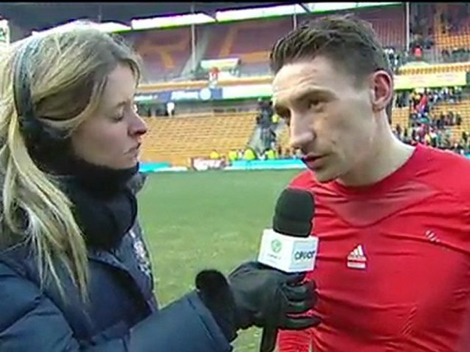 ITW Toudic 4.02.12. Après match Lens-Amiens