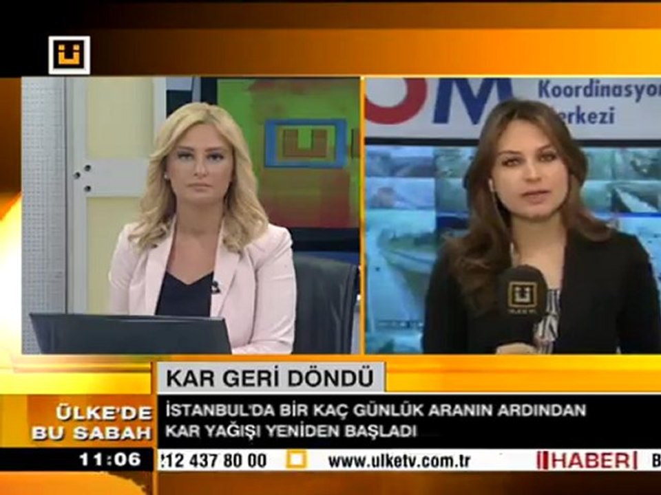 8 Şubat 2012 Nihal Akça AKOM dan 3G ile Ülke TV Öğle Ajansına canlı bağlantı