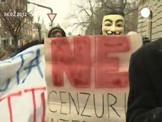 Internet users plan protests against anti-piracy accord