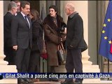 Le Franco-Israélien Gilad Shalit reçu par Nicolas Sarkozy