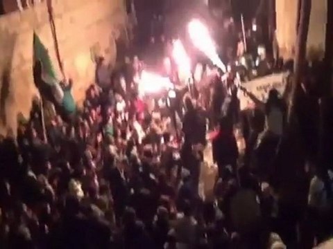 فري برس دمشق كفرسوسة مظاهرة حاشدة ورائعة جدا لبيك يا الله 7 2 2012