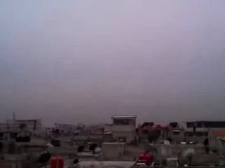 فري برس   دمشق الحجر الأسود تحليق طيران 7 2 2012