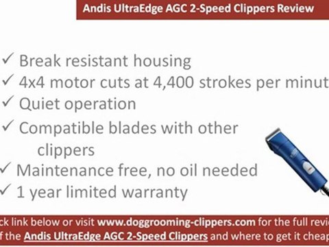 Andis 22405 UltraEdge AGC 2-Speed Clippers Review