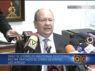 Rector Vicente Díaz: David Uzcátegui tiene todos sus derechos políticos