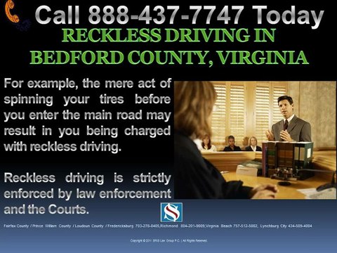 RECKLESS DRIVING BEDFORD COUNTY VIRGINIA LAWYER