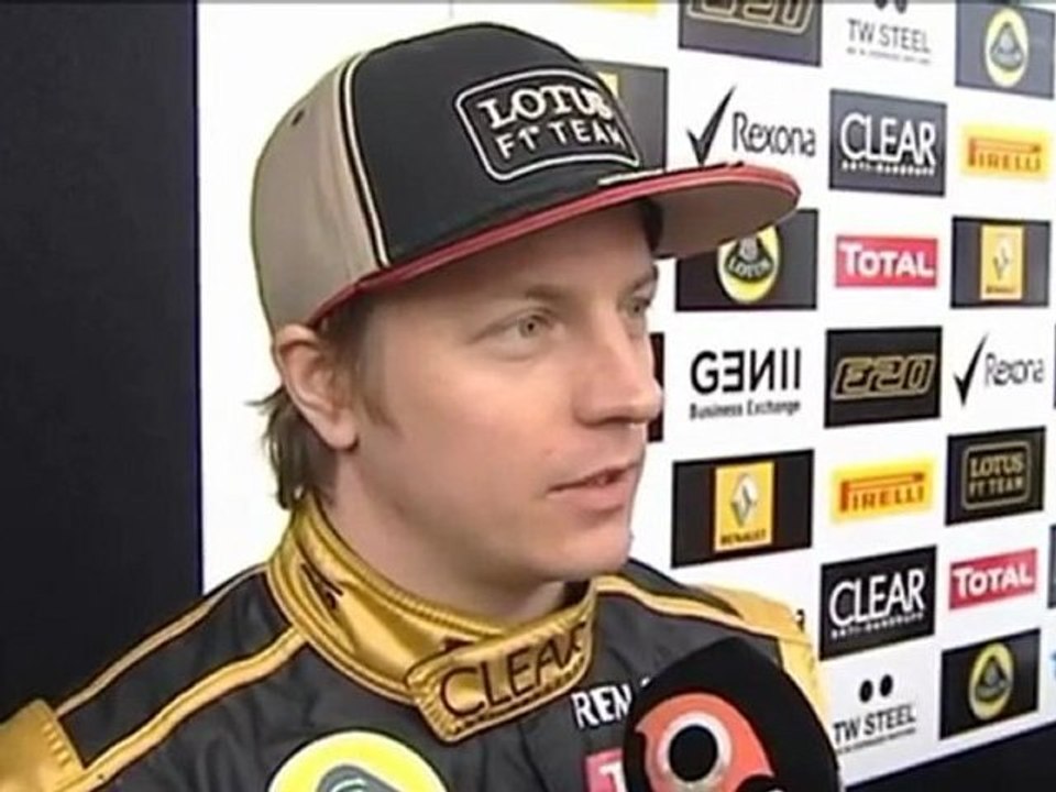 Kimi Räikkönen Highlights of Lotus Roll-Out Jerez 6.2.2012