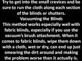 Cleaning Shutter Blinds