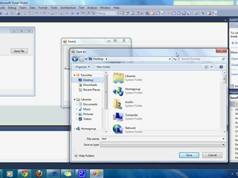 (VB.NET) Tutorial #10-SaveFileDialog