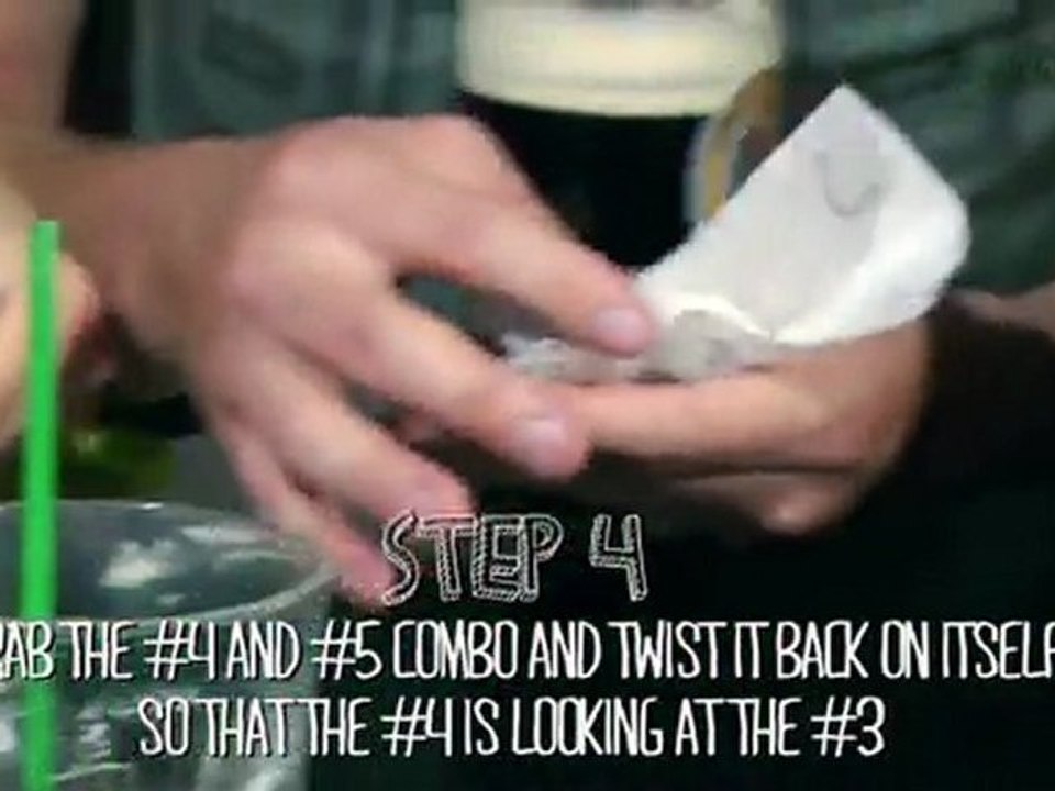 One Badass Cocktail Napkin Origami Trick! - Scam School