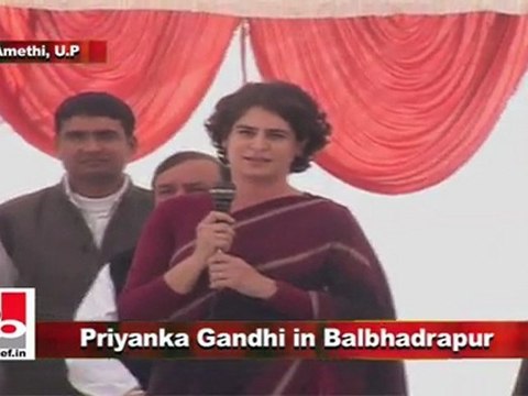 Priyanka Gandhi Vadra campaigns for Congress in Balbhadrapur, Amethi, 3rd February, 2012