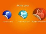 Make Facebook Fans,Twitter Followers,Youtube Viewers Increase in Number - YouTube