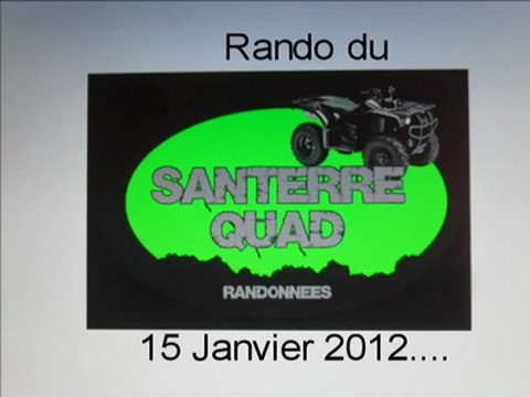 Rando Santerre Quad du 15 Janvier 2012