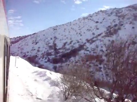 Serhan ALTINOK Kars iline doğru kışın tren yolculuğu.