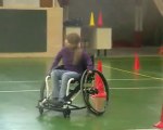 parcours en fauteuil roulant