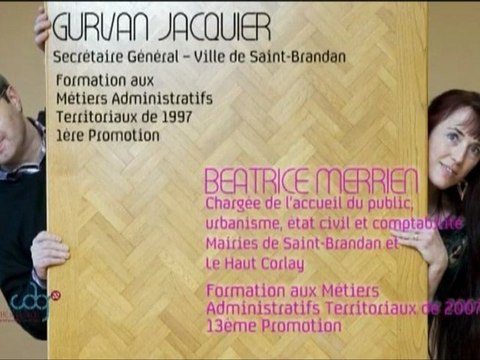 Formation aux Métiers Administratifs Territoriaux - Centre de Gestion 22 - Témoignages de Béatrice Merrien et Gurvan Jacquier