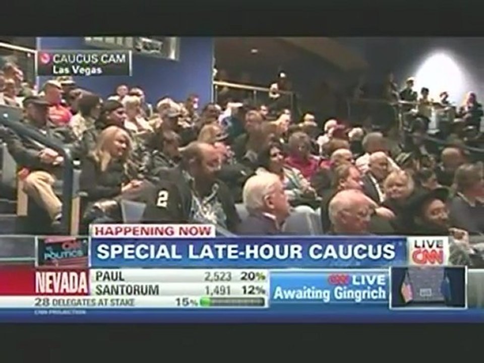 Ron Paul Supporters Speak Out At Adelson Caucus In Nevada 02/04/12