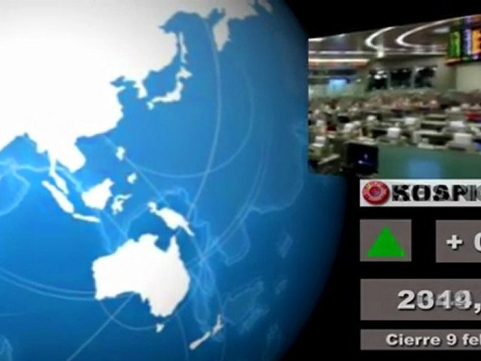 Bolsas; Mercados internacionales: Cierre  miércoles 8 y media sesión jueves 9 de febrero