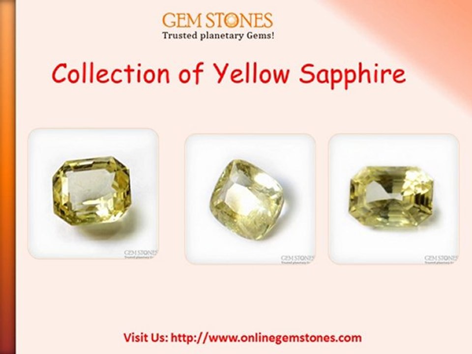 Yellow Sapphire Gemstones