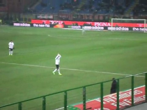 Sostituzione Del Piero e Borriello Milan - Juventus 1 - 2 Tim Cup Coppa Italia 11/12