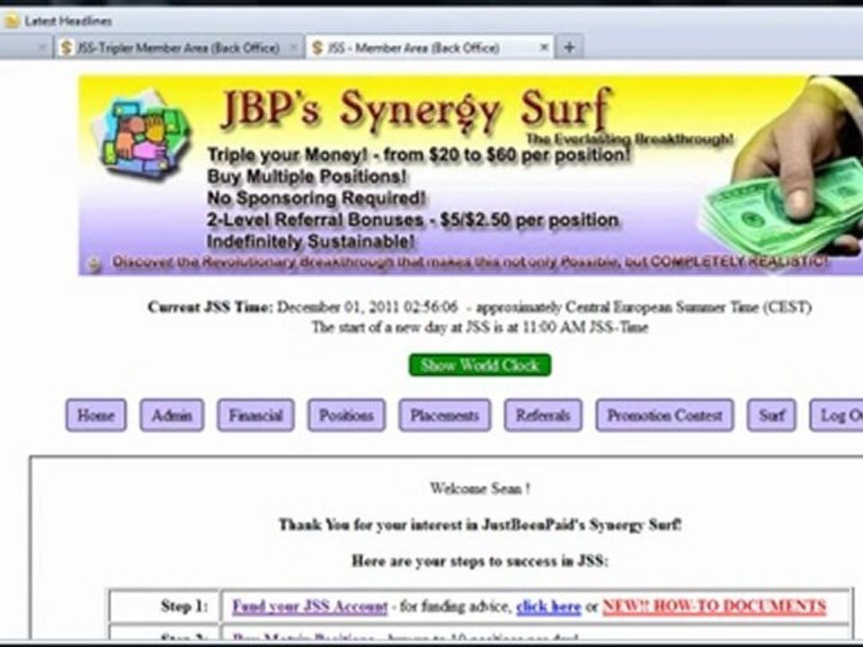 JSS Tripler  Signing up Tutorial