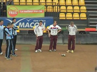 Mène 1, Super 16 de Mâcon, Quart de finale St-Vulbas contre Cro Lyon