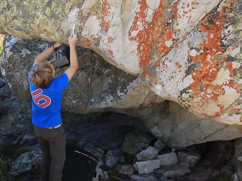 BD athlete Paul Robinson bouldering 8B+ and 8C first ascents near Cape Town, South Africa