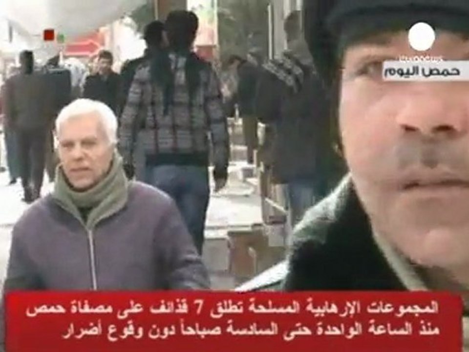 La tv di Stato mostra scene di vita quotidiana a Homs