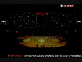 GALATASARAY-Cska maç öncesi görsel şov...