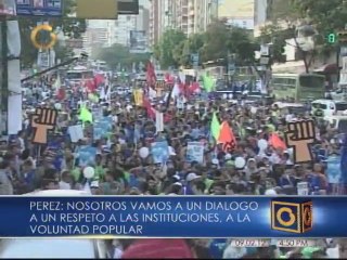 Pablo Pérez en su recorrido por Caracas