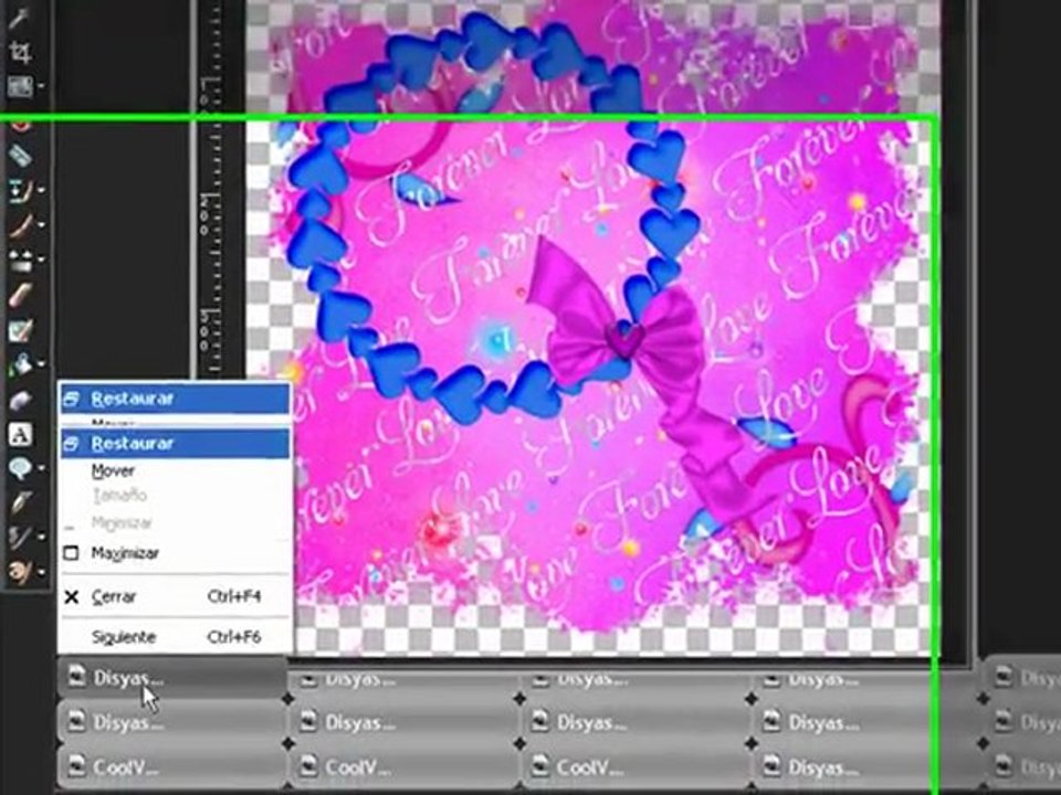 Tutorial de PSP en Español - Tag de San Valentin Love and Fantasy 1 de 3