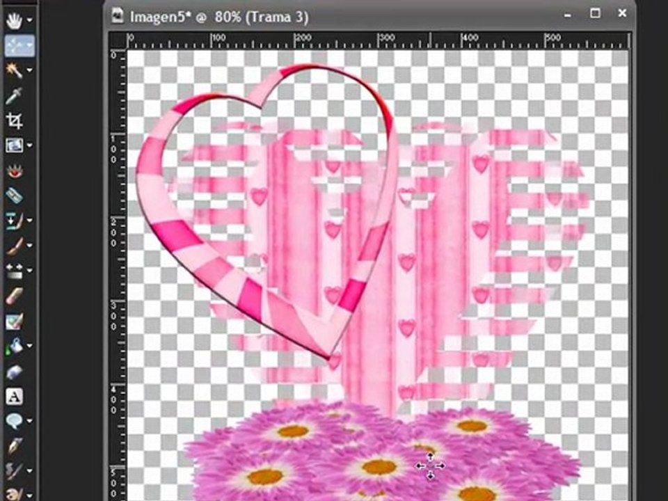 Tutorial de Paint Shop Pro - Haciendo una Tag para San Valentin - Glam Valentine 1 de 3