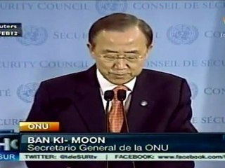 ONU propone misión conjunta con Liga Árabe para Siria