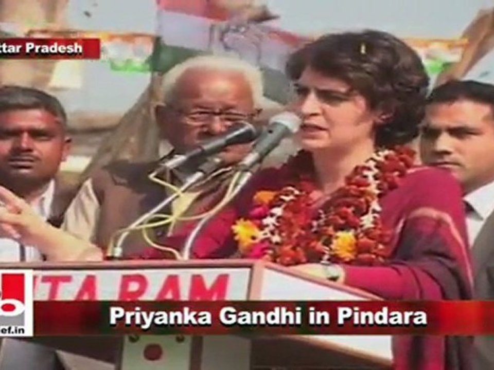 Priyanka Gandhi Vadra in Pindara, Amethi (U.P) 3rd Feb. 2012 Part 6