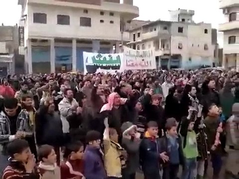 فري برس ادلب بنش نصرة لبابا عمرو 9 2 2012