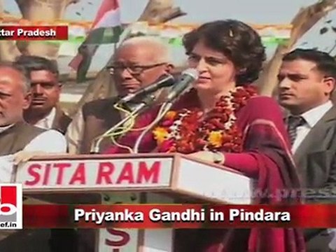 Priyanka Gandhi Vadra in Pindara, Amethi (U.P) 3rd Feb. 2012 Part 4