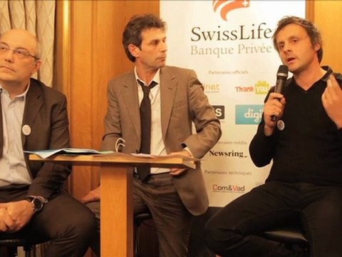 Débat entre Thierry Petit de Showroomprive.com et Georges Edouard Dias de L'Oréal