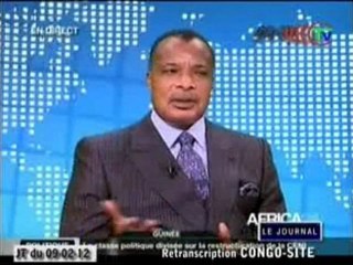 Visite de la chaine de télévision Africa24 par Denis Sassou N’Guesso