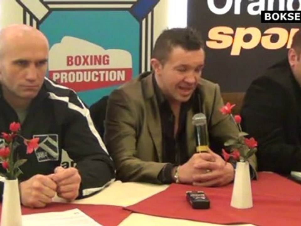 Konferencja prasowa przed galą grupy Boxing Production w Łomży (10 marca 2012)