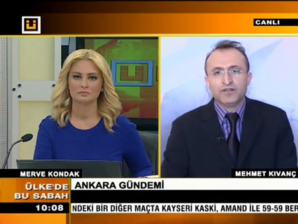 10 Şubat 2012 Mehmet KIVANÇ Ülke tv de Ankara'nın gündemini aktarıyor.