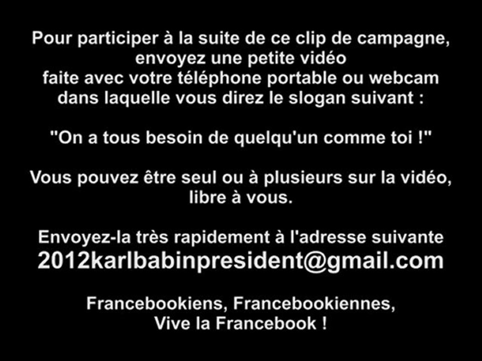 spot mini-clip campagne presidentielles 2012