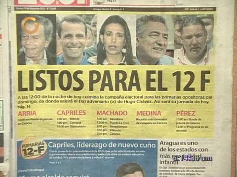 Titulares en Primera Página de este viernes 10 de febrero