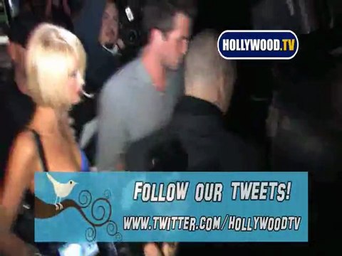 Paris Hilton and Doug Reinhardt Hit Bar Delux.